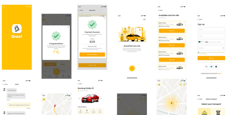 Draxi Cab Booking App